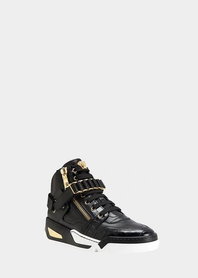 versace sneaker high damen|versace zipped high top sneakers.